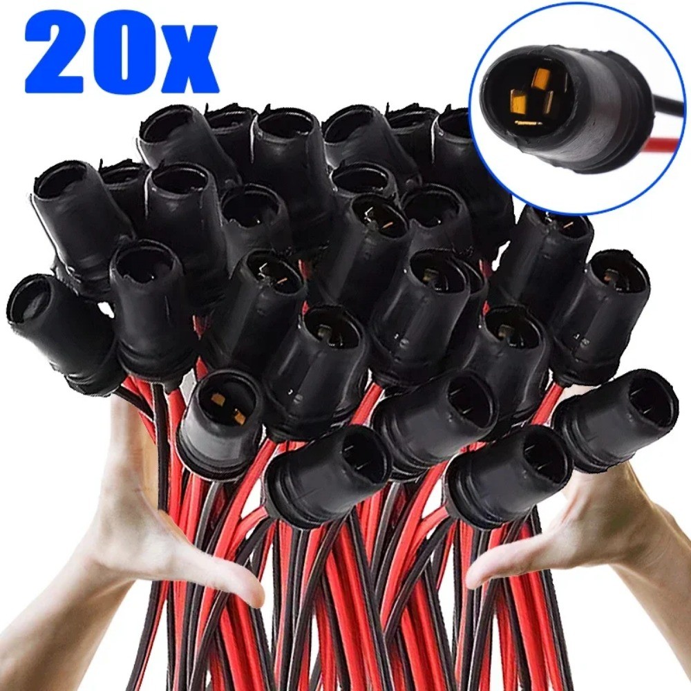 10/20 Pçs Titular Extensão LED Lâmpada Base Adaptador De Fio Carro T10 Suporte Da De Borracha Soquete Conector Para T10 em Oferta na Shopee
