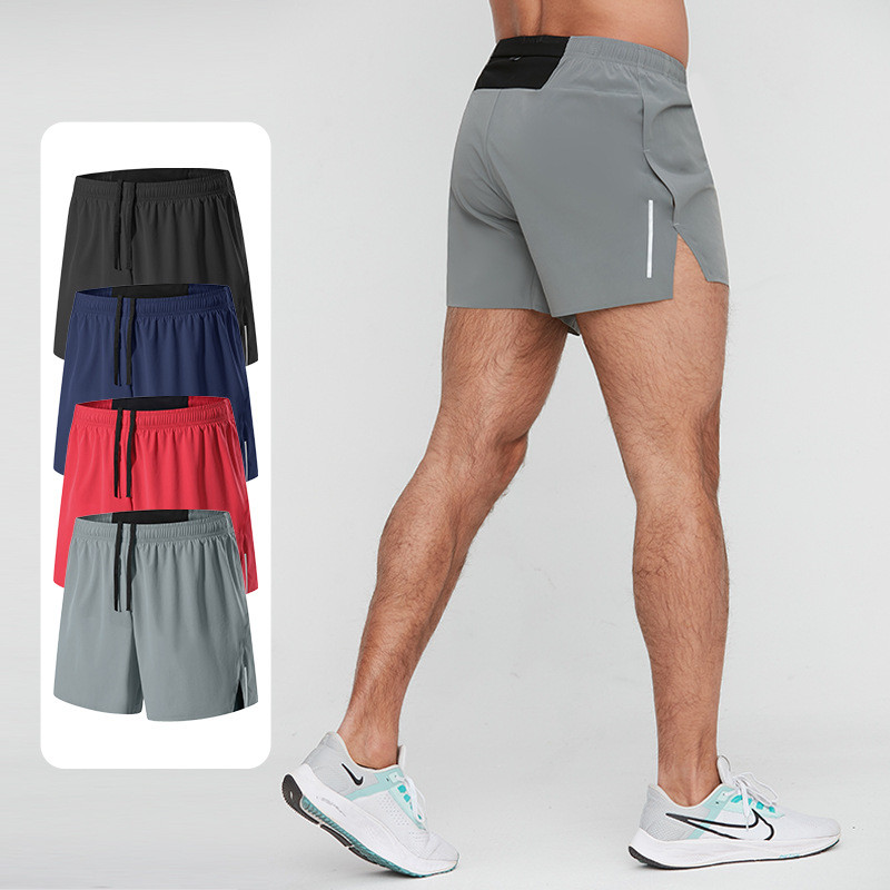 Shorts De Corrida De Treino Masculino Leve Ginásio Atlético Para Homens Verão Praia Casual Com Cordão E Bolsos Traseiros