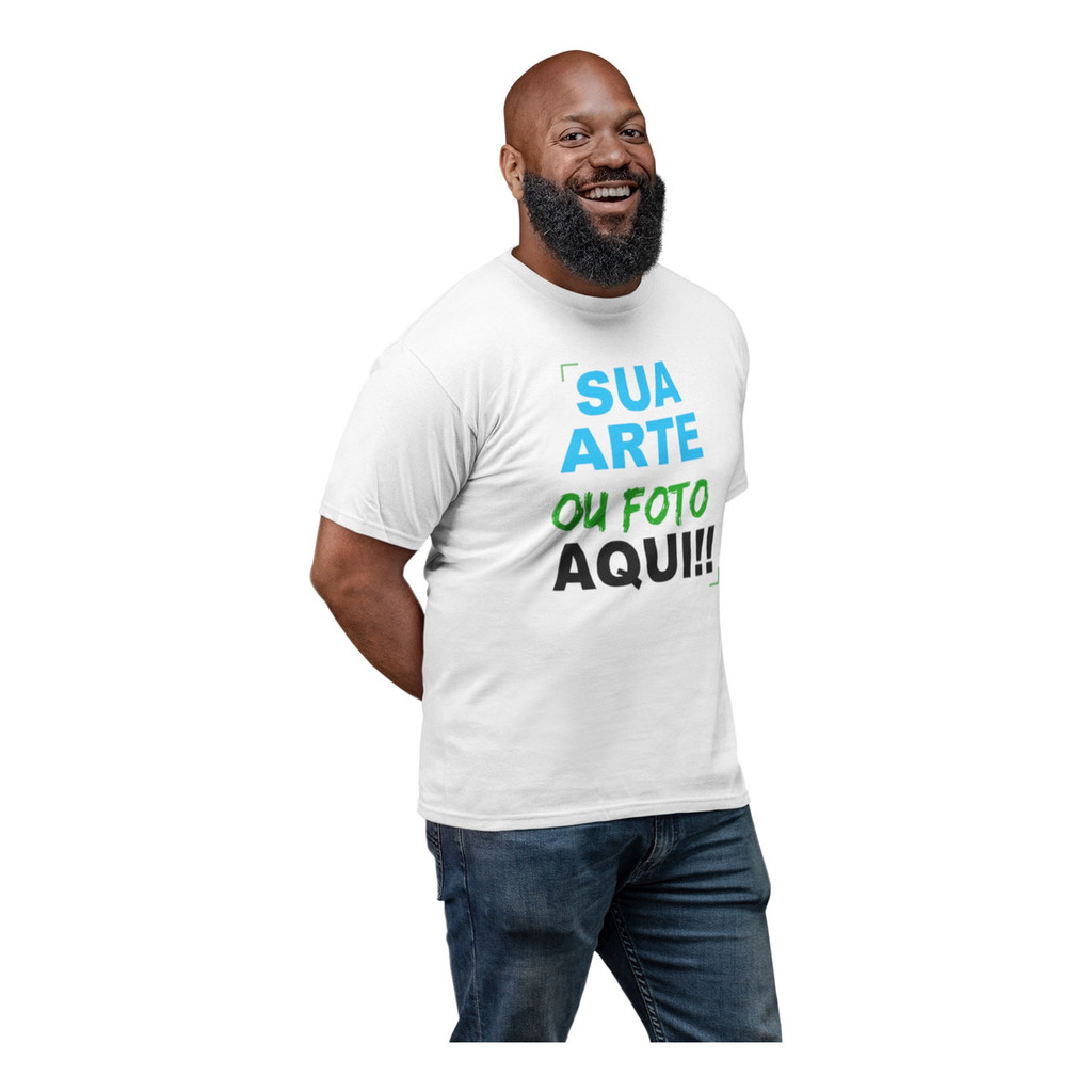 Camisetas Plus Size Personalizadas Logotipo Serviço Brasão