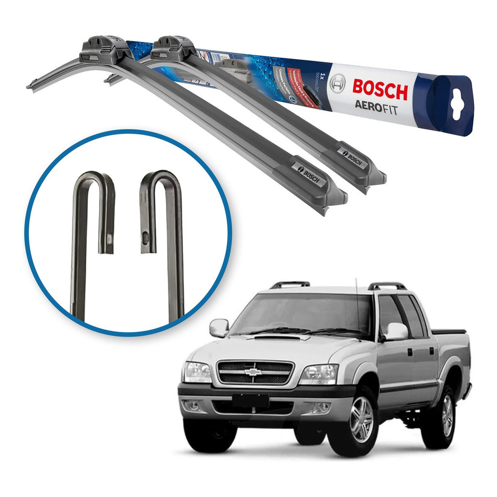 Palheta Limpador Parabrisa Original Bosch Chevrolet S10 1995 a 2006 em Oferta na Shopee