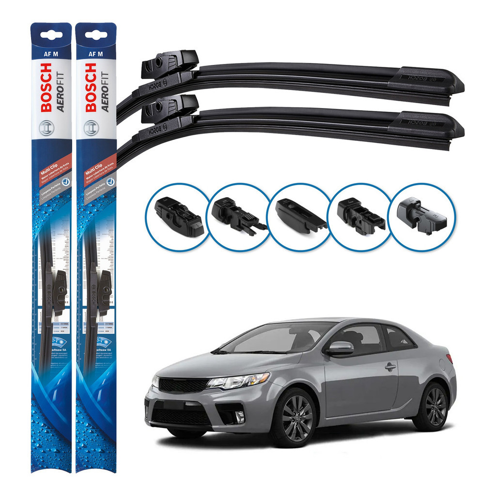 Par de Palhetas Limpador Parabrisa Multiclip Original Bosch Kia Cerato 2010 A 2013