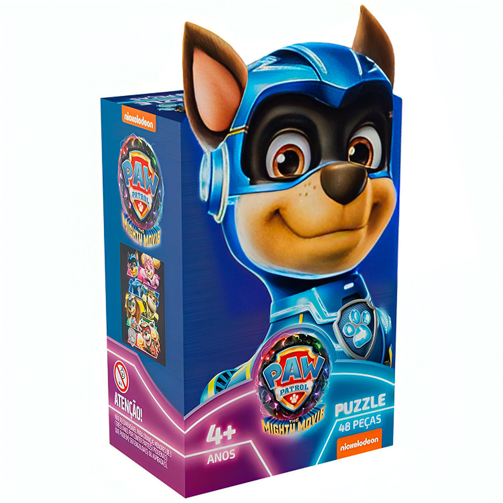 Quebra Cabeça Infantil Patrulha Canina 48 Peças 04388 - Grow em Oferta na Shopee