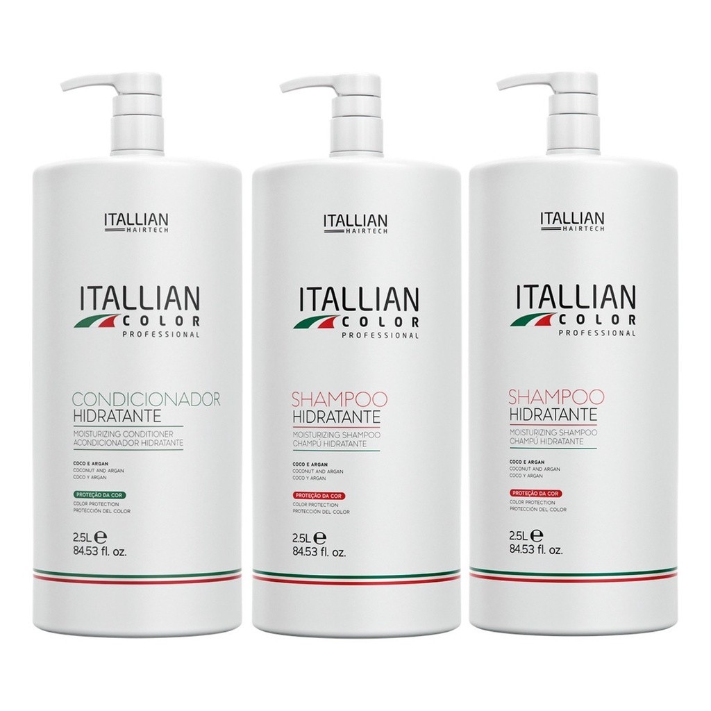 Kit 02 Shampoo 2,5lt Condicionador Lavatório 2,5lt Itallian