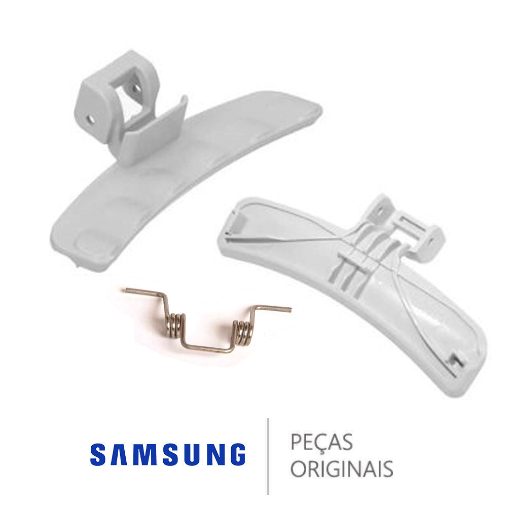 KIT PUXADOR + MOLA DA PORTA LAVA E SECA SAMSUNG NOVO E ORIGINAL