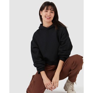 Blusão Feminino Com Capuz Em Moletom Flanelado em Oferta na Shopee