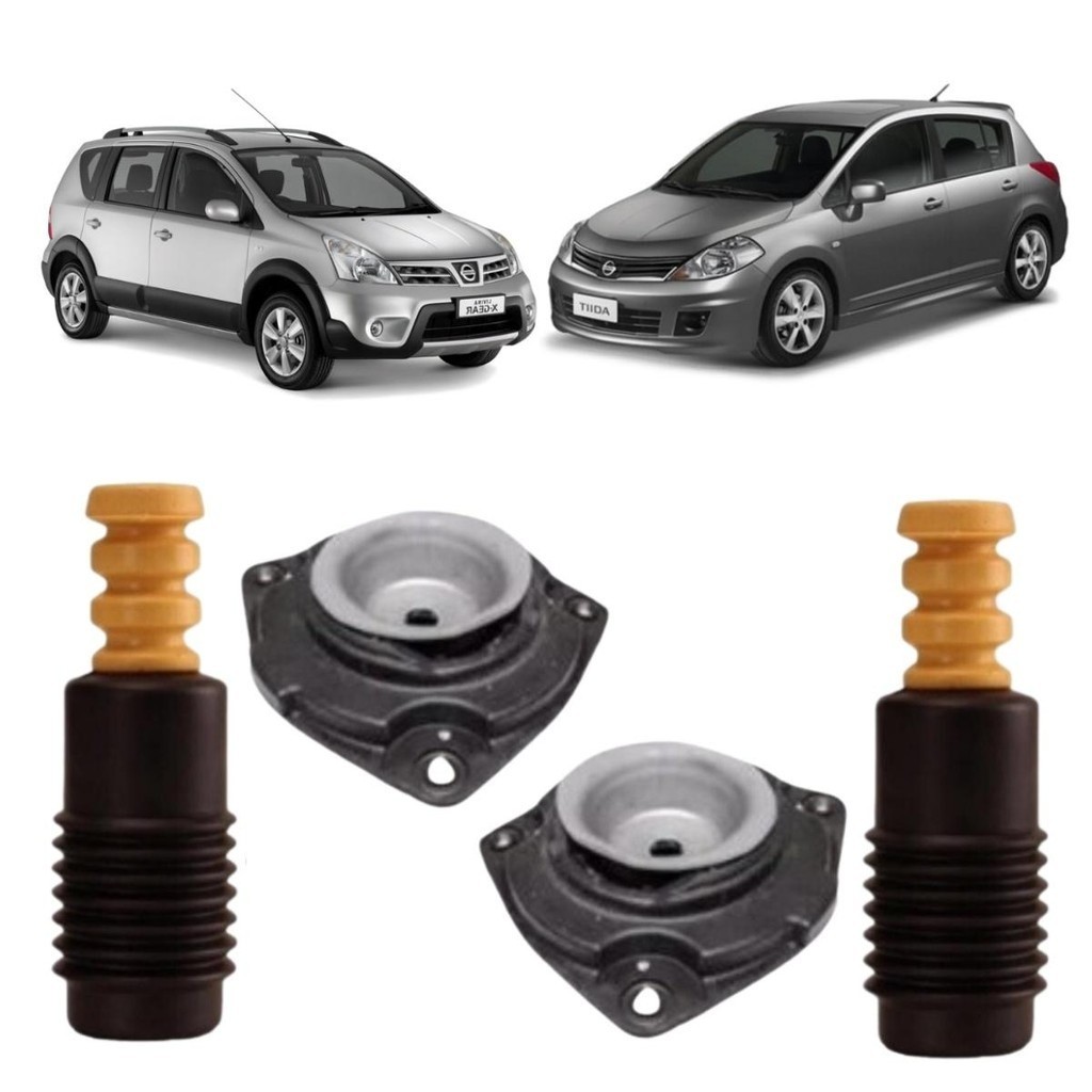 Kit Batente Coxim Amortecedor Dianteiro para Nissan Tiida Livina 2008/...