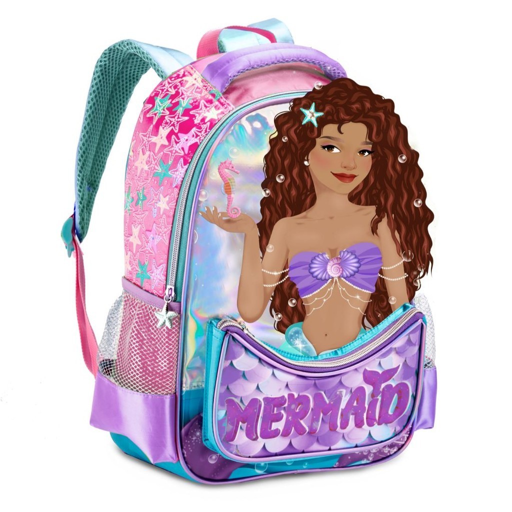 Mochila Escolar da Sereia: Onde Comprar | BuscaProdutos