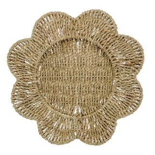 Sousplat Wolff de Sisal Flor