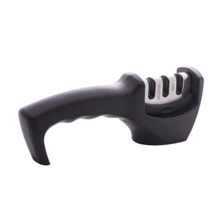 Afiador de Faca Lyor Premium em Aço Inox e ABS Black 20cm em Oferta na Shopee