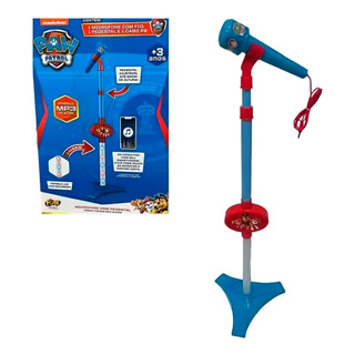 Microfone Infantil Patrulha Canina Com Luz Pedestal Ajustavel E MP3 F00891 - Fun em Oferta na Shopee