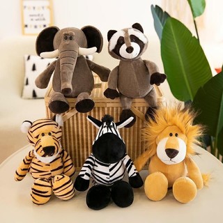 Floresta animal girafa elefante macaco tigre leão boneca pelúcia criança presente aniversário GLGD