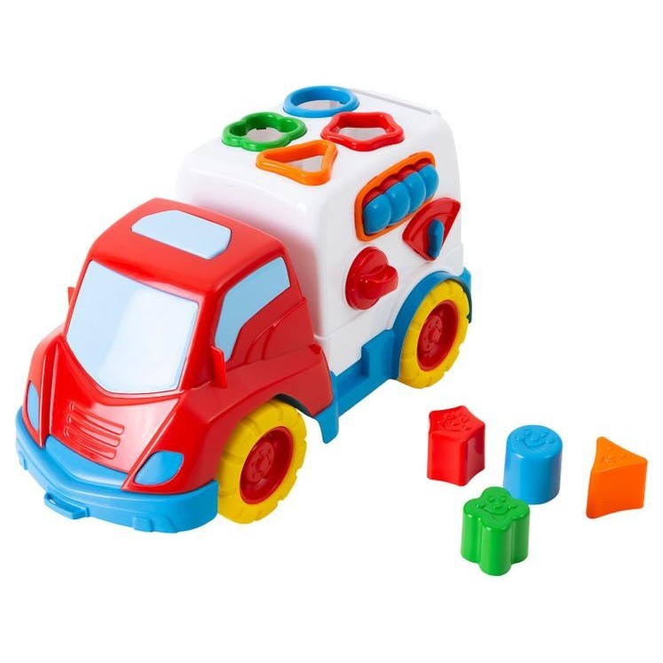 Caminhão de Brinquedo Solapa Encaixes - Roda Livre Samba Toys com Acessórios