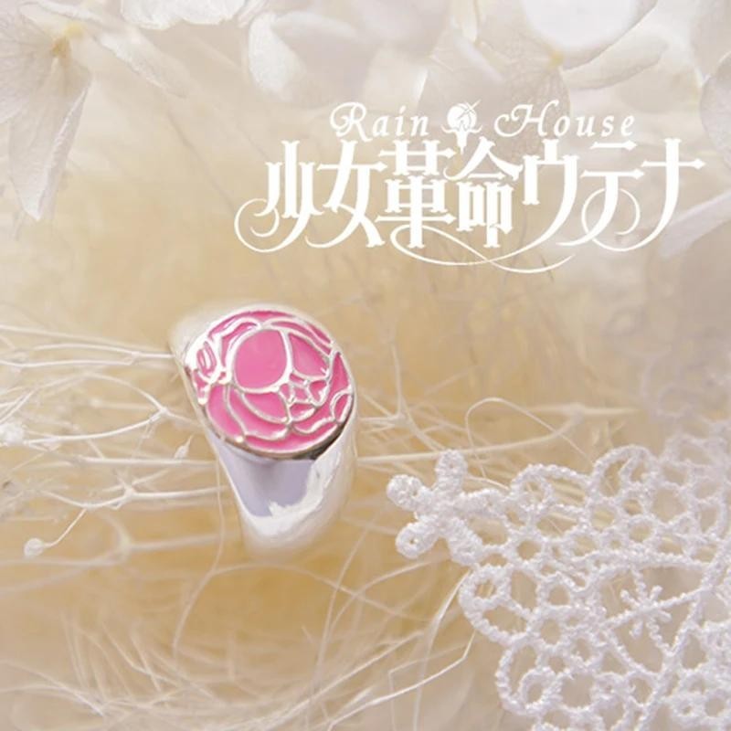 Anime Tenjo Utena Cosplay Anel Unisexo Abertura Ajustável Anéis De Casal Jóias Acessórios Presentes
