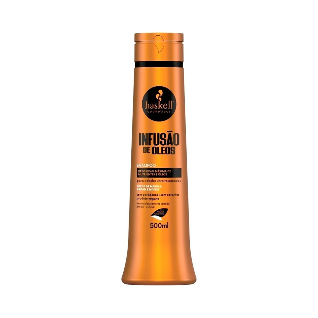Shampoo Cabelo Super Seco Haskell Infusão de Óleos 500ml