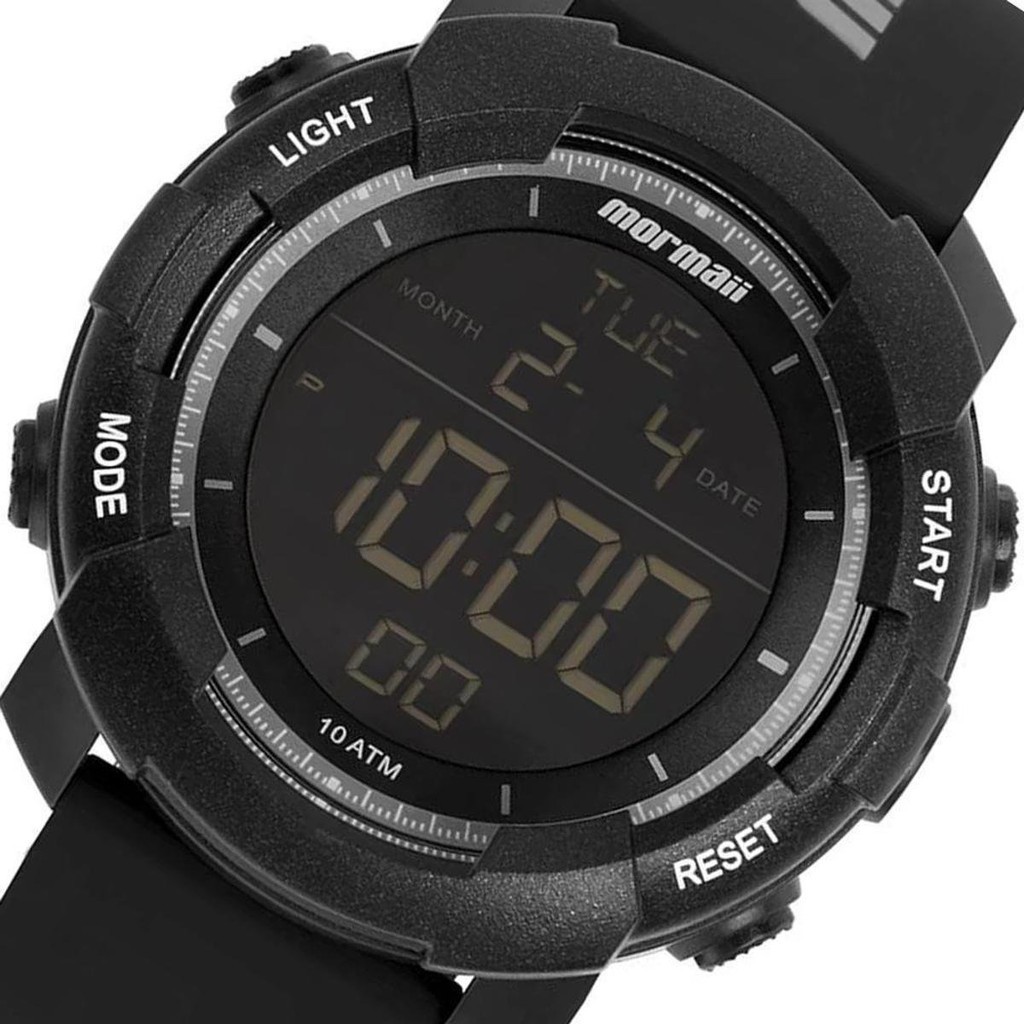 RELÓGIO MORMAII MASCULINO PRETO DIGITAL MO0705AA/8C - Watches