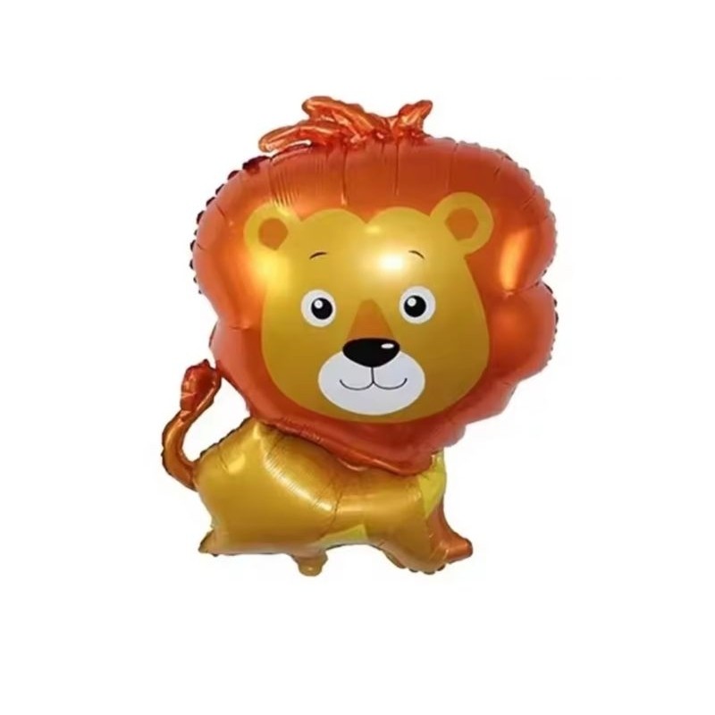5 Balões Leão Pequeno 30cm Balão Metalizado Leãozinho Bexiga Rei Leão Decoração Festa Aniversário Safari