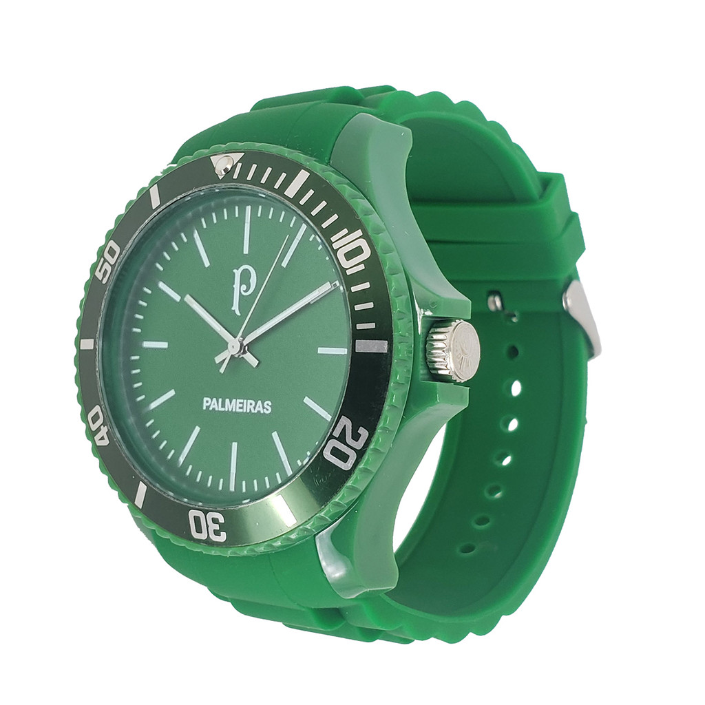 Relógio Palmeiras Oficial Masculino Verde SEP23-001-7 em Oferta na Shopee