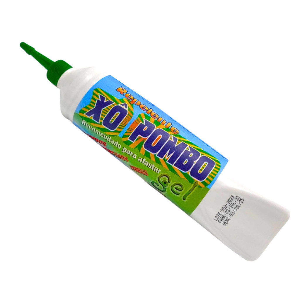Xo Pombo Gel Repelente Pombo Morcego Pardal Bisnaga 250g Quimiagri Repele Pomba Pardais