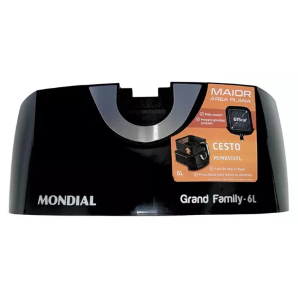 Adereço Acabamento Frontal Air Fryer 6L Mondial AFN-60-BI