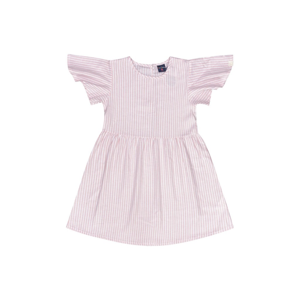 Vestido Infantil Manga Curta Listrado Guloseima em Oferta na Shopee