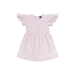 Vestido Infantil Manga Curta Listrado Guloseima