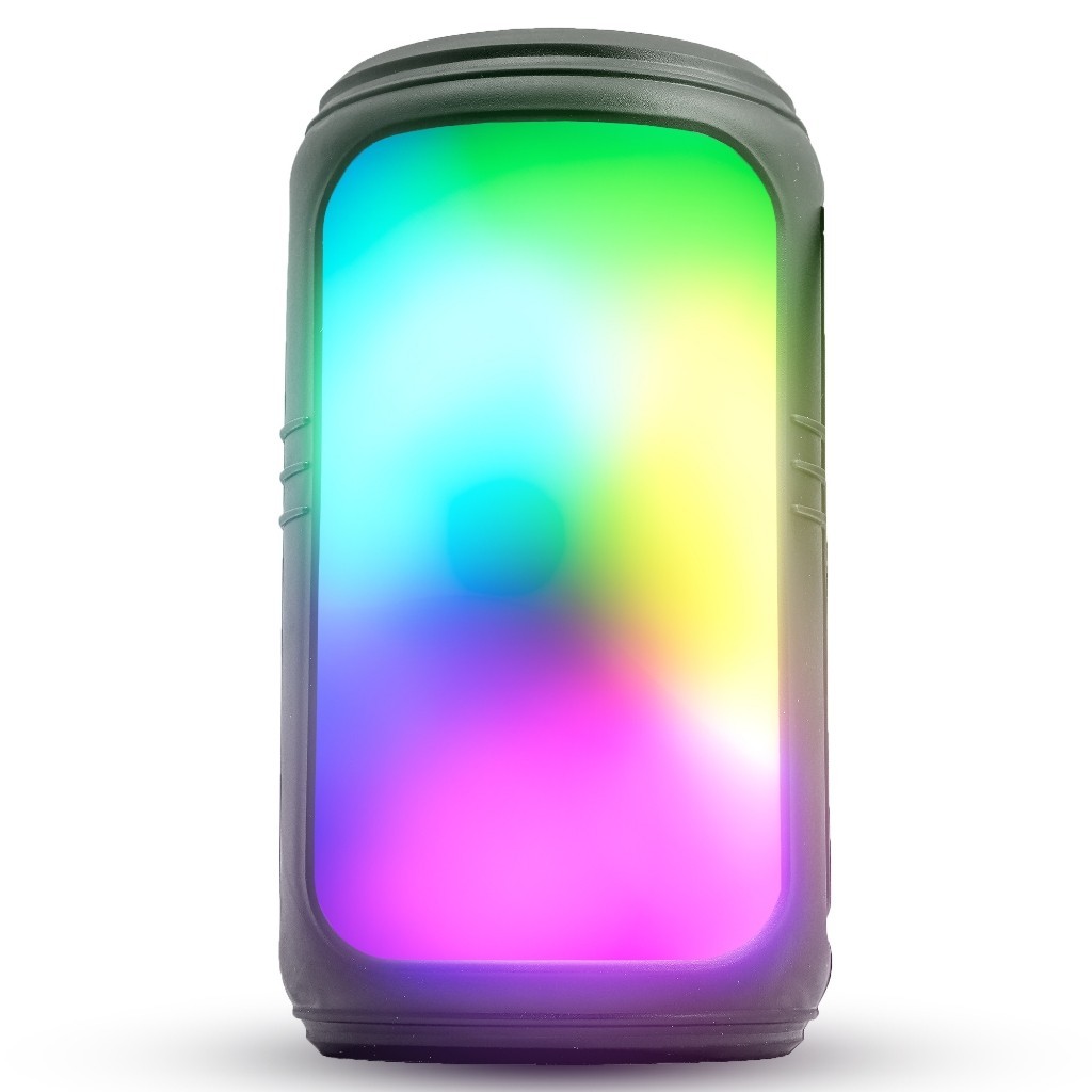 Caixa De Som Potente LED RGB Bluetooth Portátil USB SD Hi-Fi Radio Fm TWS