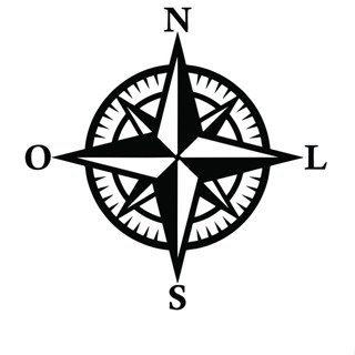 Adesivo Rosa Dos Ventos Decorativo Carro/Moto em Oferta na Shopee