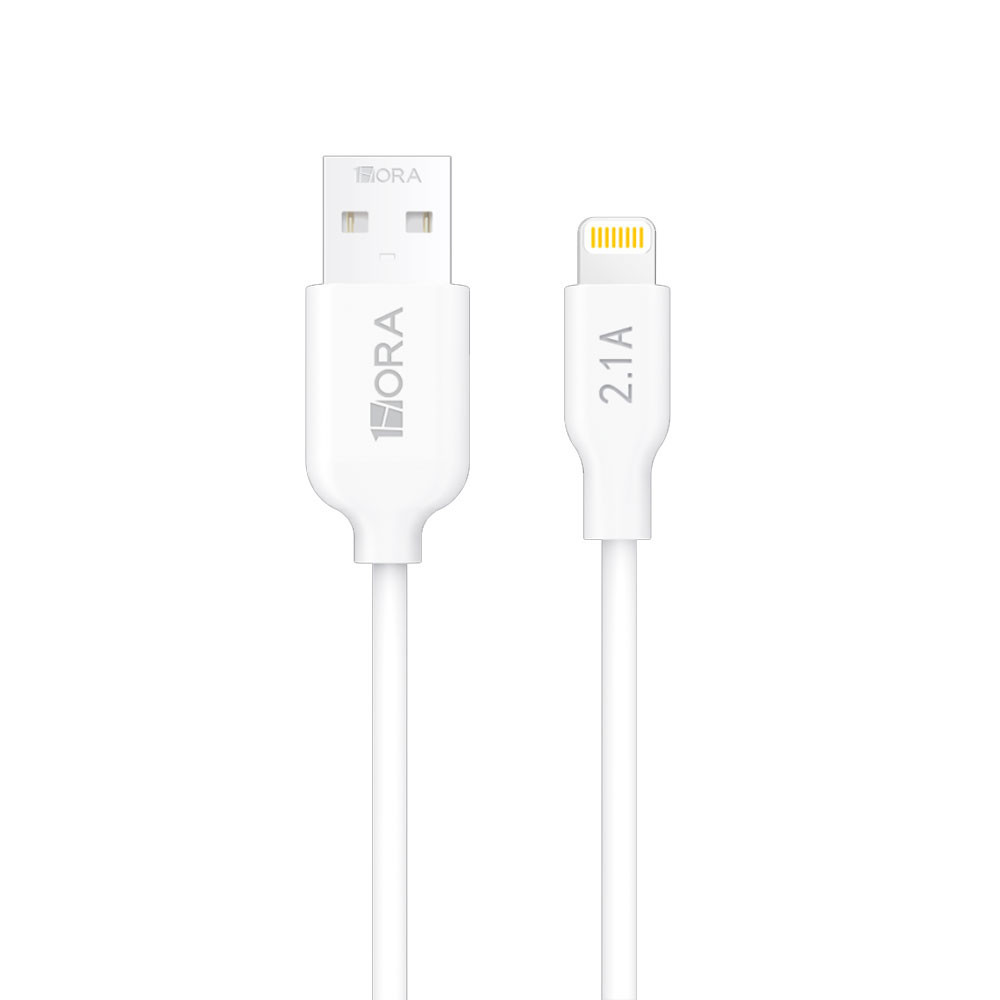 Cabo Carregamento Rápido iPhone 1Hora Usb 2.0 A/Lightning Macho/Macho Carga Rápida 2.1A 1 Metro Branco em Oferta na Shopee