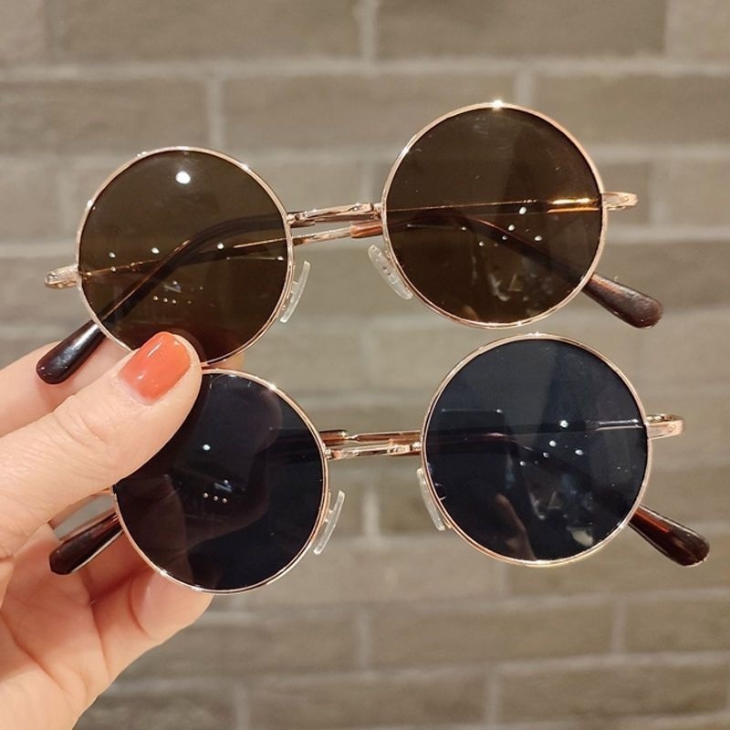 Óculos De Sol Redondo Feminino Masculino Estilo Ozzy Retrô Verão