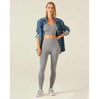 Calça Legging Feminina Sem Costura Em Poliamida