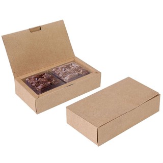 Caixa para 02 Brownies Kraft 17x9,5x4cm - 10 unidades - Cromus Profissional - Rizzo em Oferta na Shopee