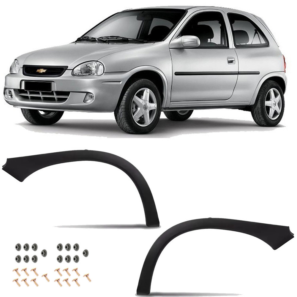 PAR MOLDURA PARALAMA TRASEIRO CORSA WIND HATCH 94 A 03