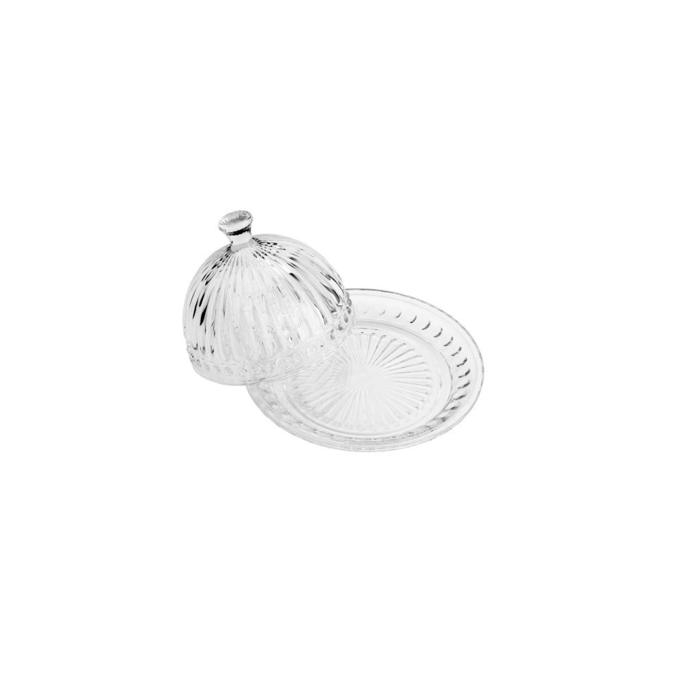 Queijeira Lyor Empire de Cristal Incolor 20cm - Home & Living