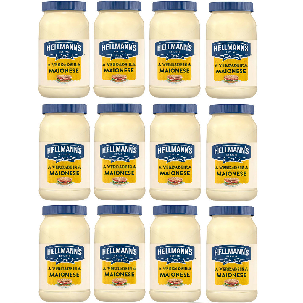 Kit Maionese Hellmanns Tradicional 500g C/12