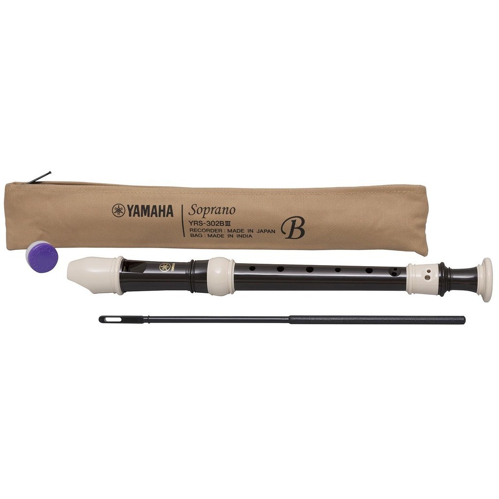 Flauta Doce Soprano Barroca Em C YRS-302BIII Yamaha
