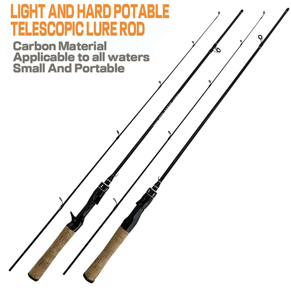 1,68/1,8m Varas De Pesca De Isca De Carbono De 2 Seções Peso De Fundição 0,5-8g De Potência Truta Ultralight Lure Mini Pole — imagem 2 de 2
