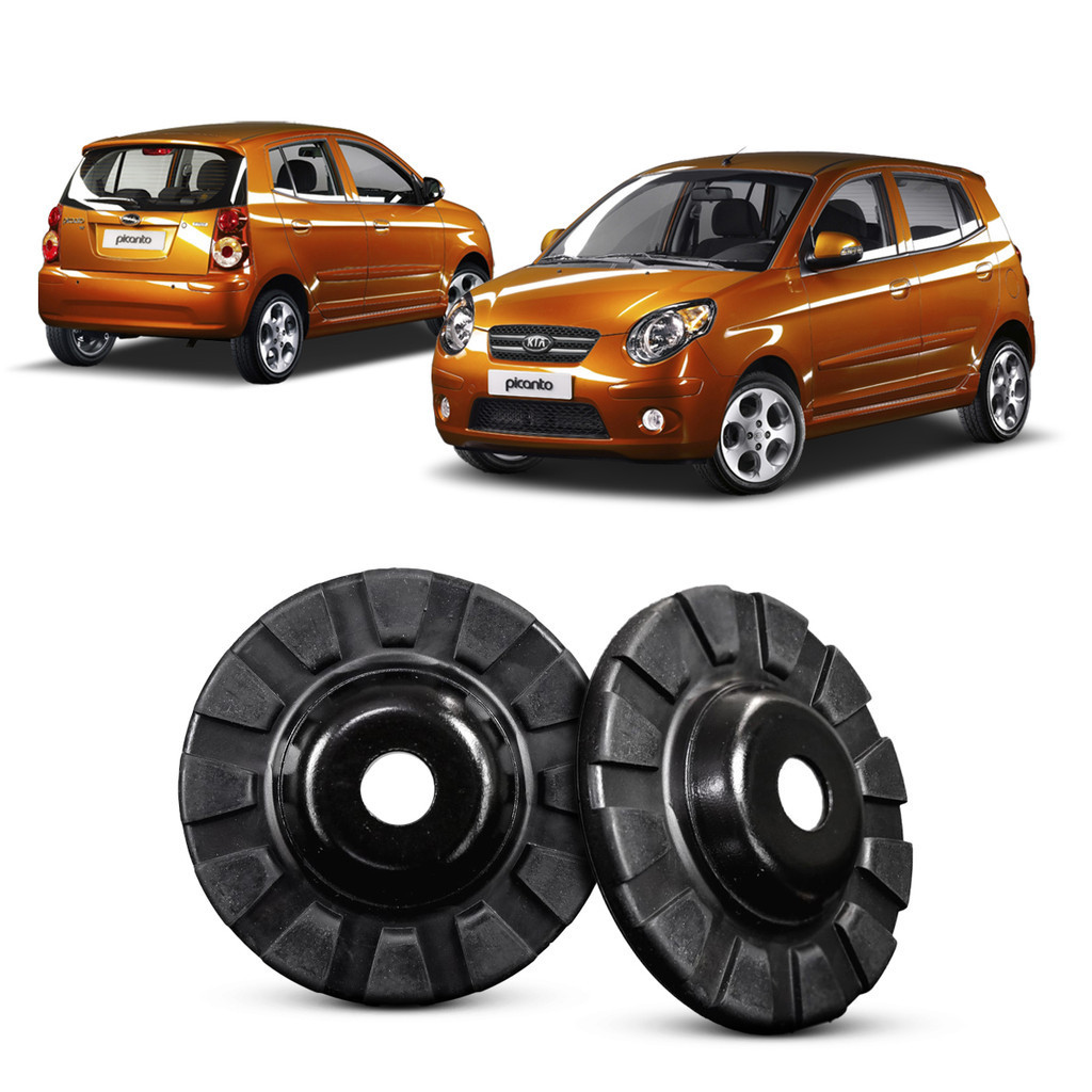 2 Kit Calço Superior Prato Amortecedor Dianteiro Suspensão Dianteira Kia Picanto 2009 2010 2011
