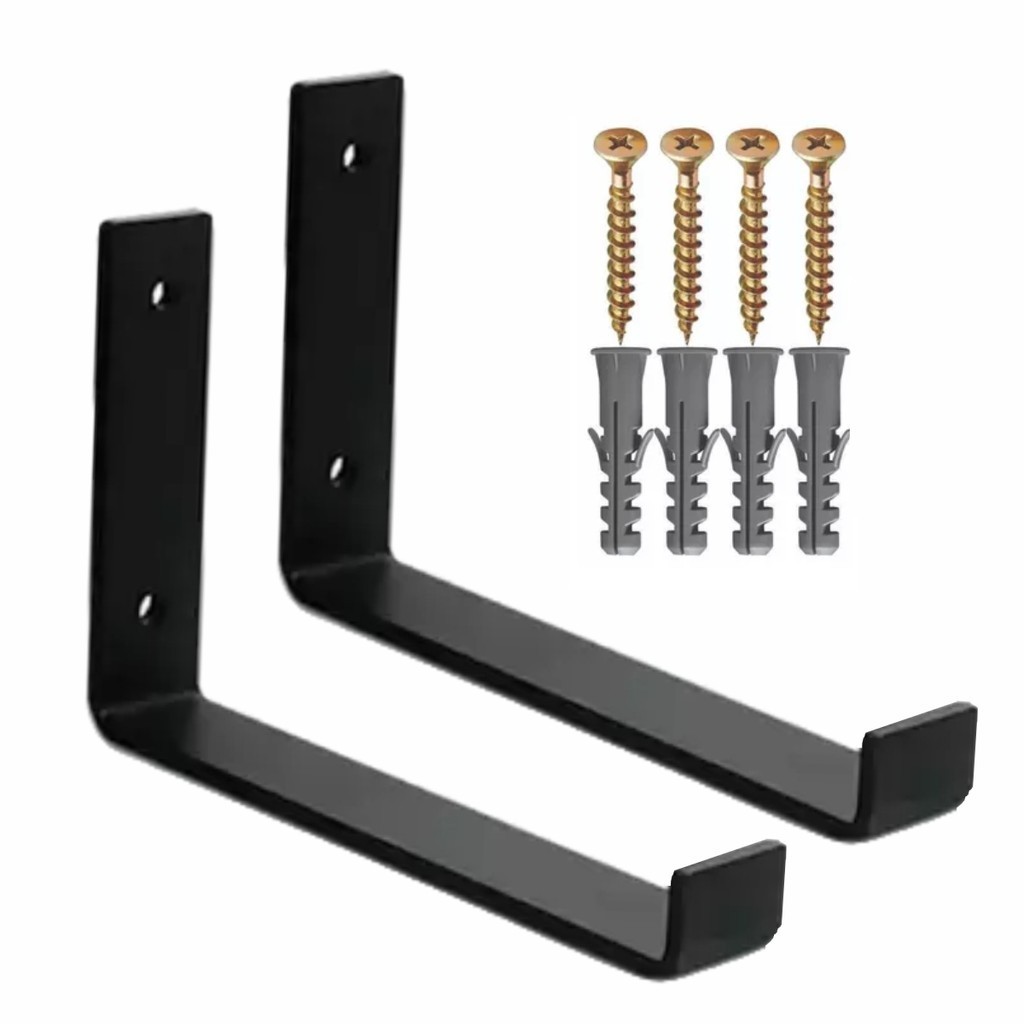 2 Peças Mão Francesa Invertida 20cm Preta em Oferta na Shopee