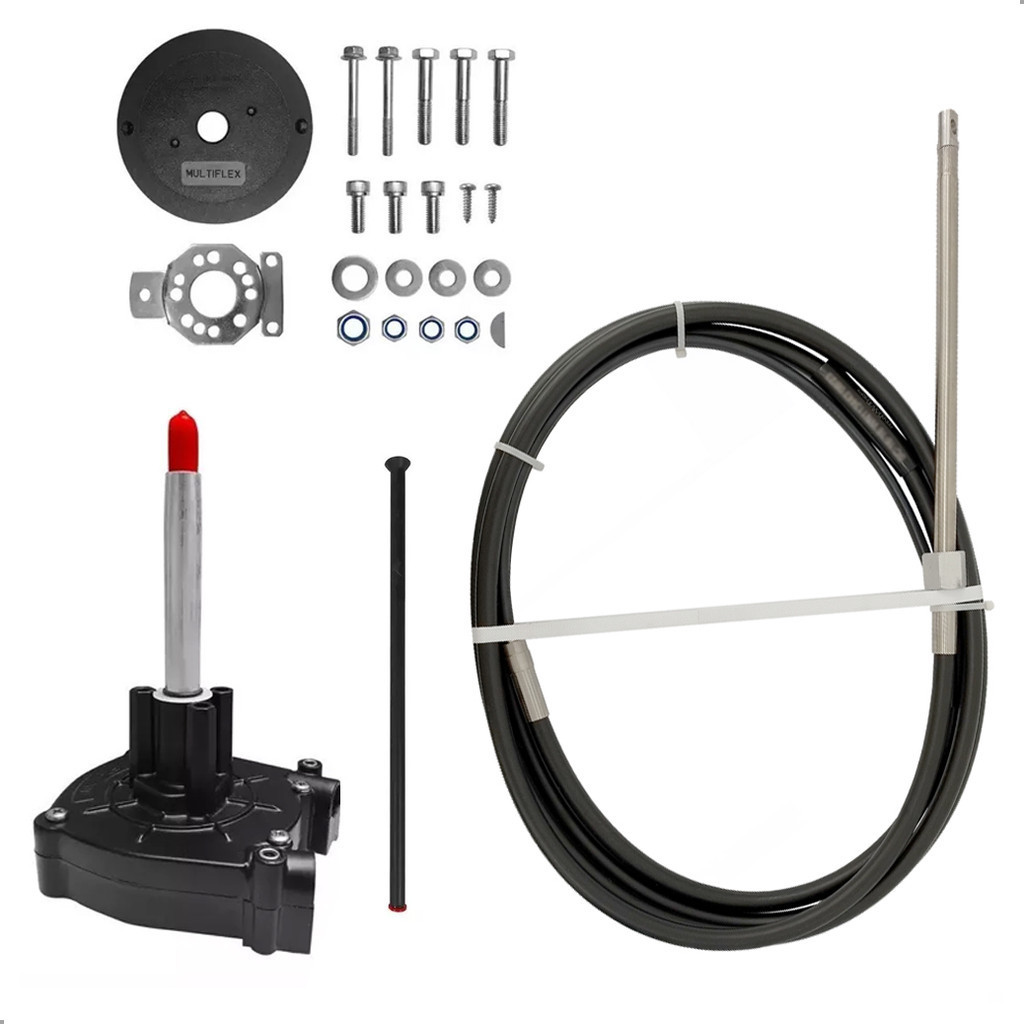 Kit Direção Multiflex 12 Pés Motores até 70hp Modelo Safe-T em Oferta na Shopee