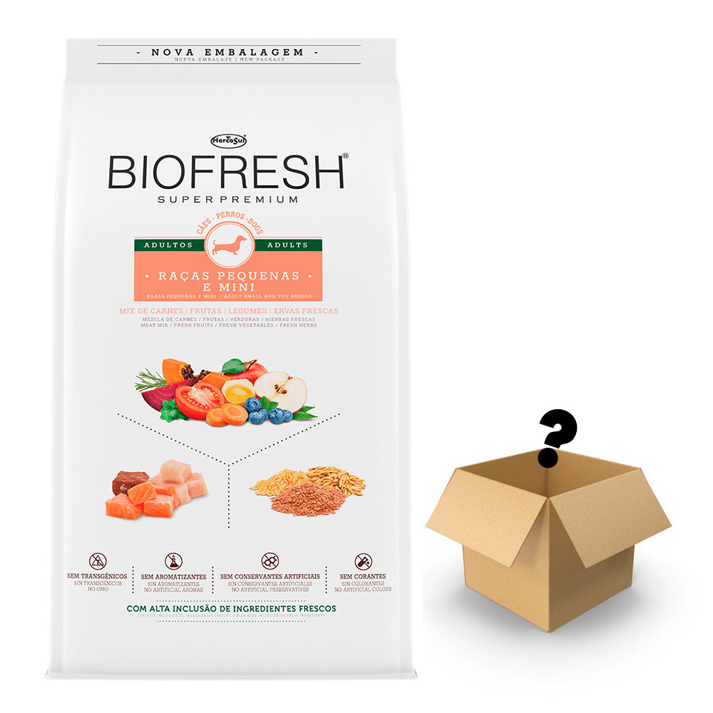 Ração Biofresh Cães Adultos Raças Pequenas e Mini 3Kg + item sortido em Oferta na Shopee