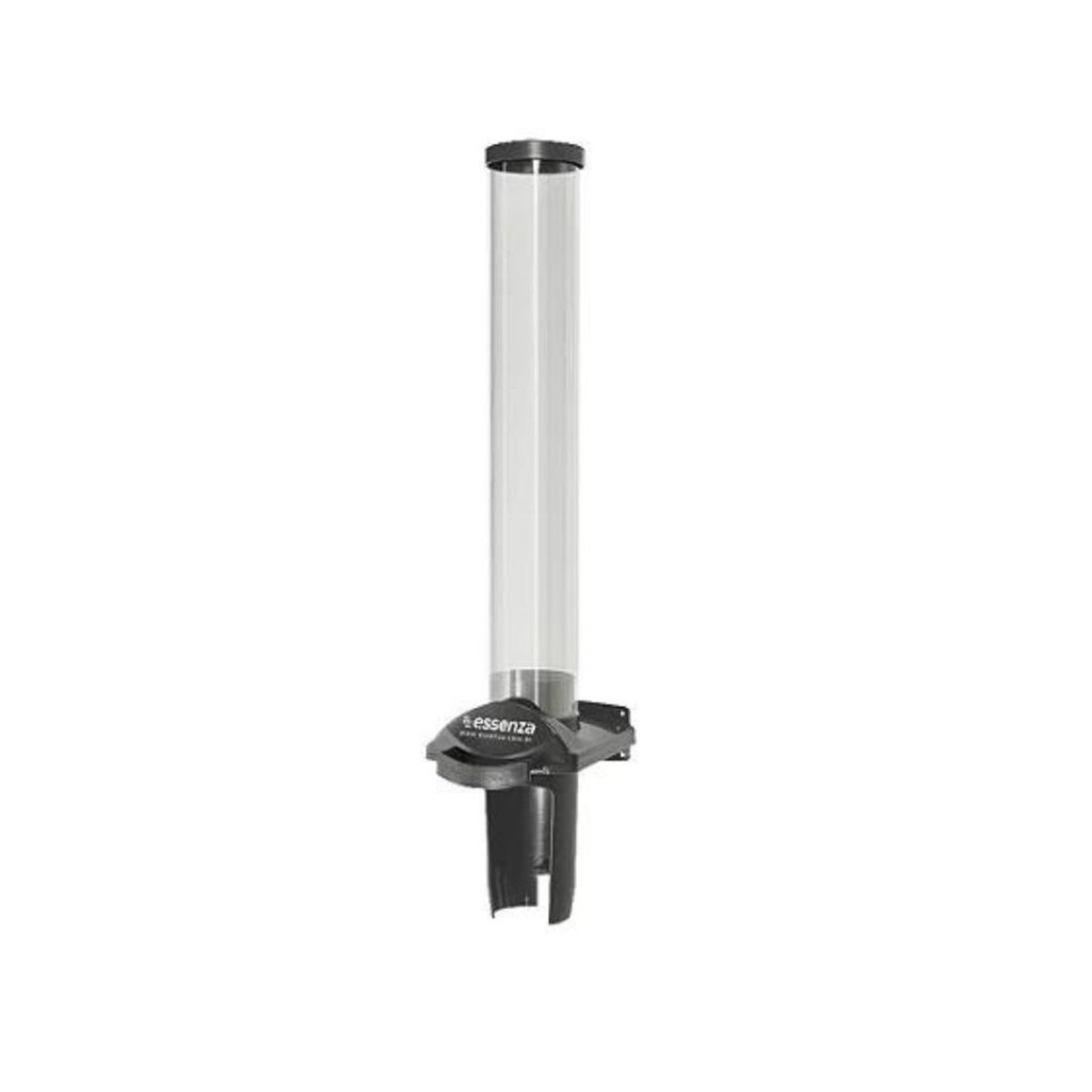 Dispenser poupa copo agua c/botao 150/200ml Preto Multicopo