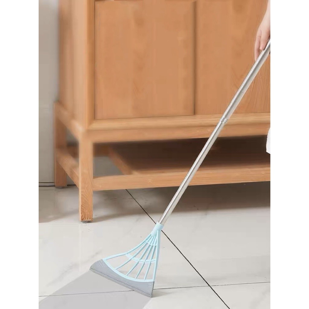 NOVO:Vassoura Mágica Rodo Tira Pelo Limpa Vidro Seca Bem Silicone Cabo Grande 90cm