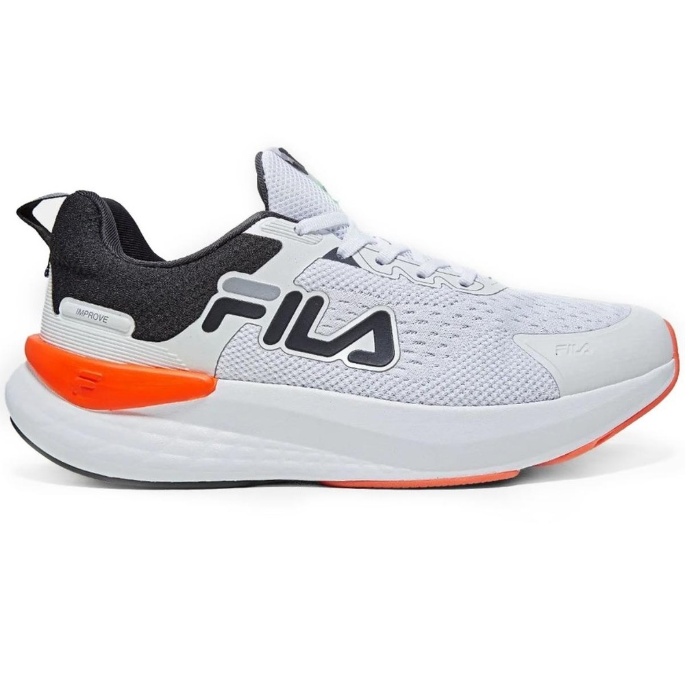 Tênis Fila Improve Masculino - Cinza e Laranja