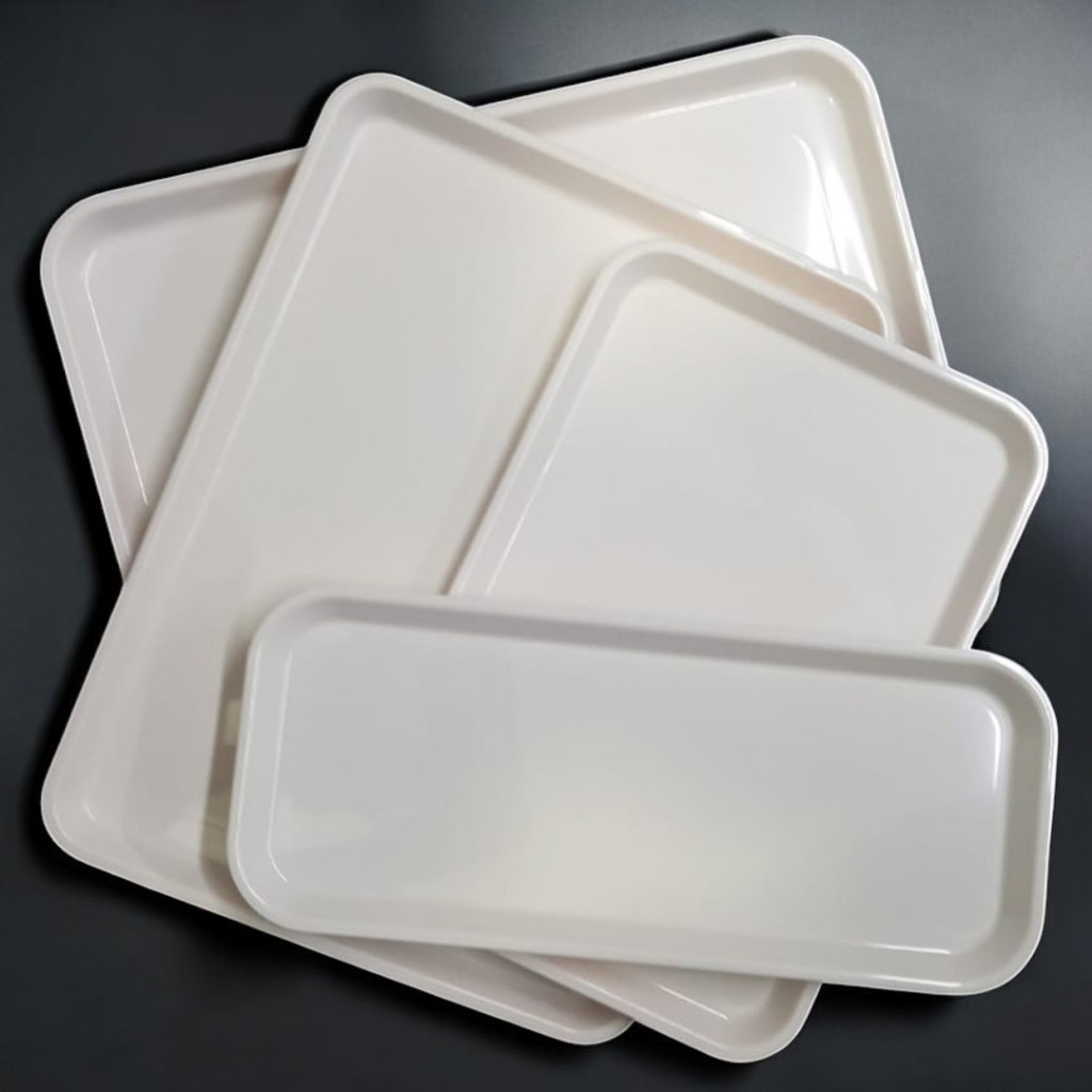 Bandeja Branca P/ Comidas Bebidas Decoração Centro de Mesa Artigo de Cozinha