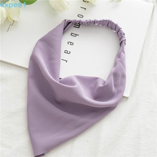 Expen Bandana / Lenço / Bandana / Faixa De Cabelo Feminina Elástica Multicolorida Com Cor De Pastel