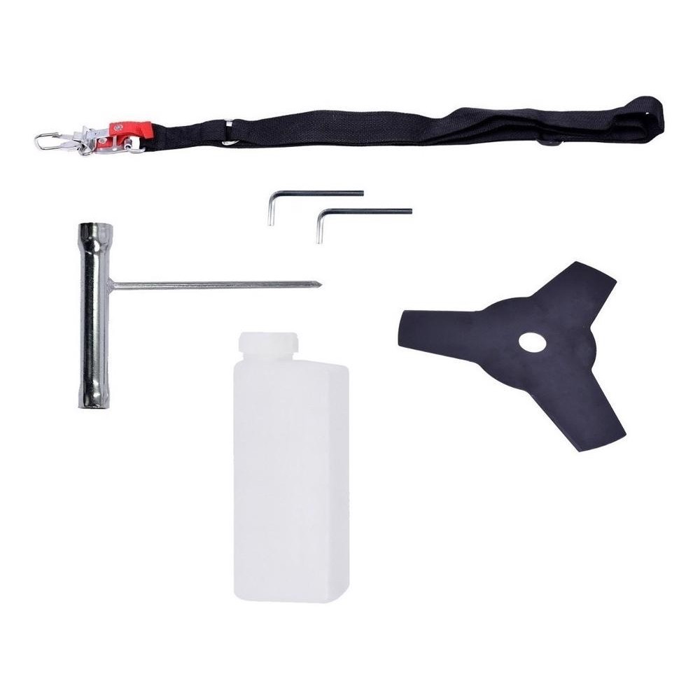 Detalhes do Roçadeira Gasolina 1,9hp 51,7cc Cg-550 Garthen Kit Fio Nylon