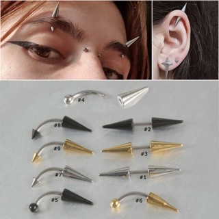 1 Peça De Rebite De Aço Inoxidável Estilo Punk Unisexo Orelha Piercing Pinna Helix 16Gauge em Oferta na Shopee