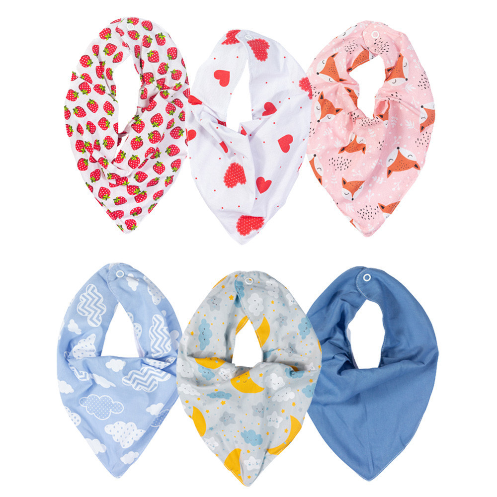 Babador Bandana Para Bebê Estampado Enxoval Menina e Menino