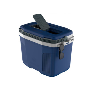 Caixa Térmica Azul Cooler Com Alça Praia Pesca Verão 32l Termolar
