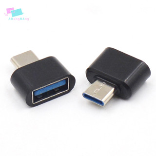 abongbang 2pcs USB Tipo C Adaptador De Dados Do Conversor OTG Macho Para 2.0 Fêmea Telefone Nice